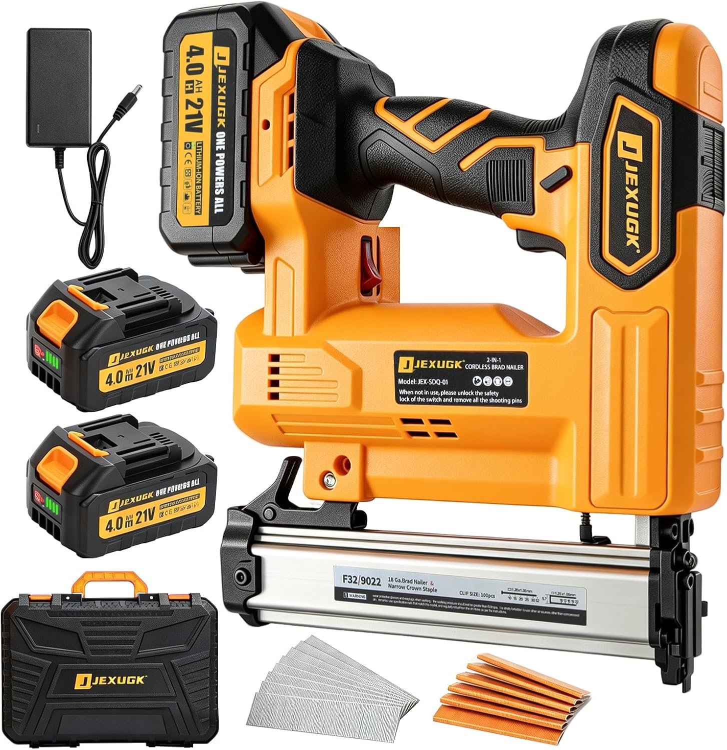 Home Improvement Brad - Battery Powered 18GA 2-in-1 Brad Nailer