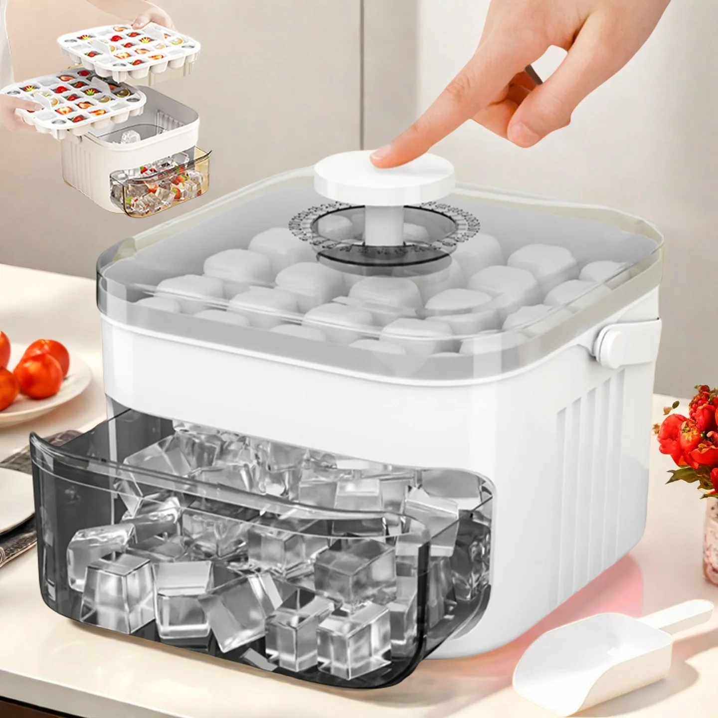 Home Improvement Mall - Press The Ice Cube Mold To