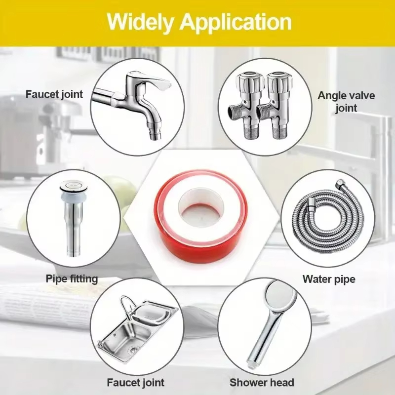 Red Shell Raw Material Tape PT - огляд і ціна Plumbing Tape Ptfe