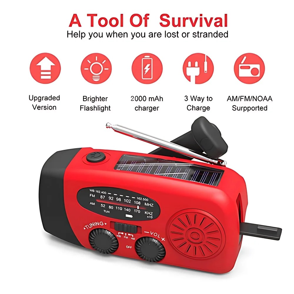 Portable Solar Hand Crank Emer - огляд і ціна Home Improvement Show
