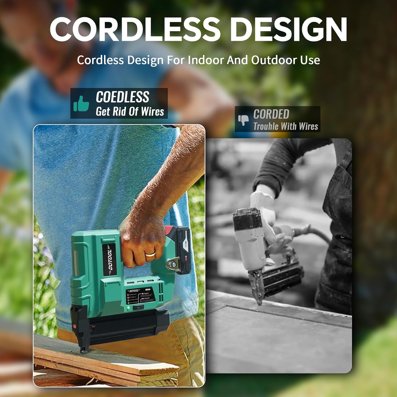 Battery-Powered Cordless Nail  - огляд і ціна Home Improvement Brad