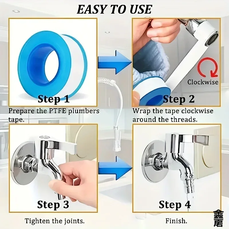 10 PCS Seal Tape Thread Seal W - огляд і ціна Plumbing Tape Ptfe