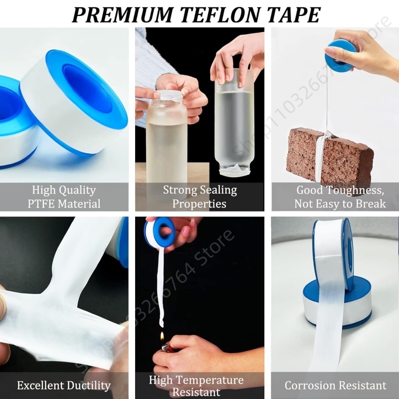 1/5/10Pcs PTFE Water Pipe Tape - огляд і ціна Plumbing Tape Ptfe
