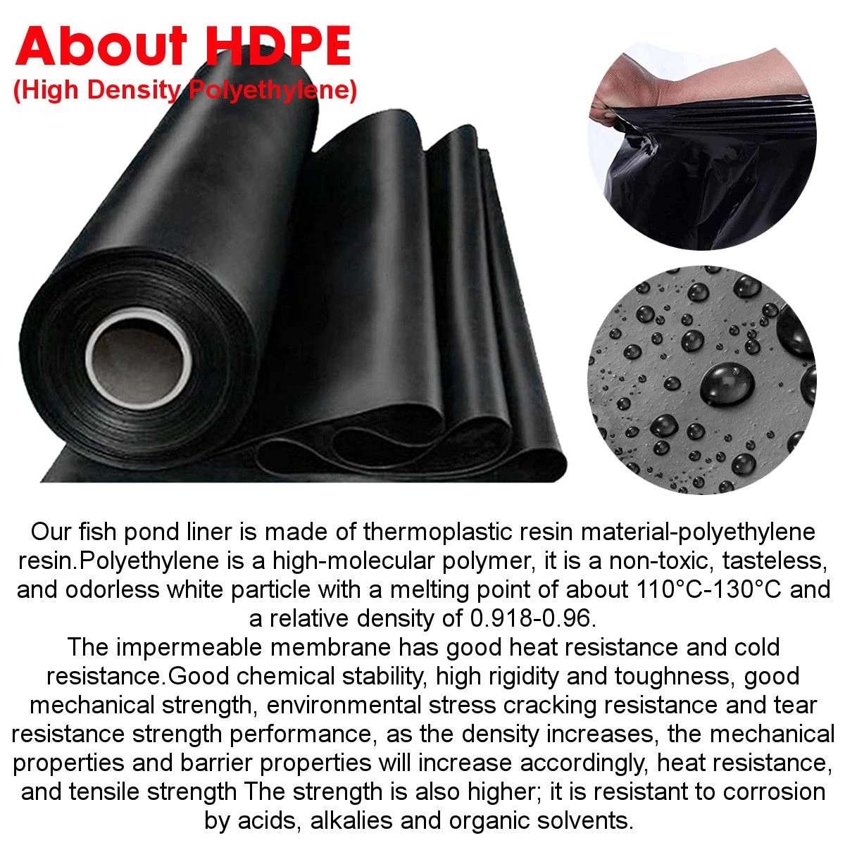 Thick HDPE Waterproof Membrane - огляд і ціна Home Improvement Mall