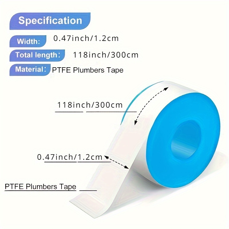 3/6/10 Pieces of Water Pipe Ta - огляд і ціна Plumbing Tape Ptfe