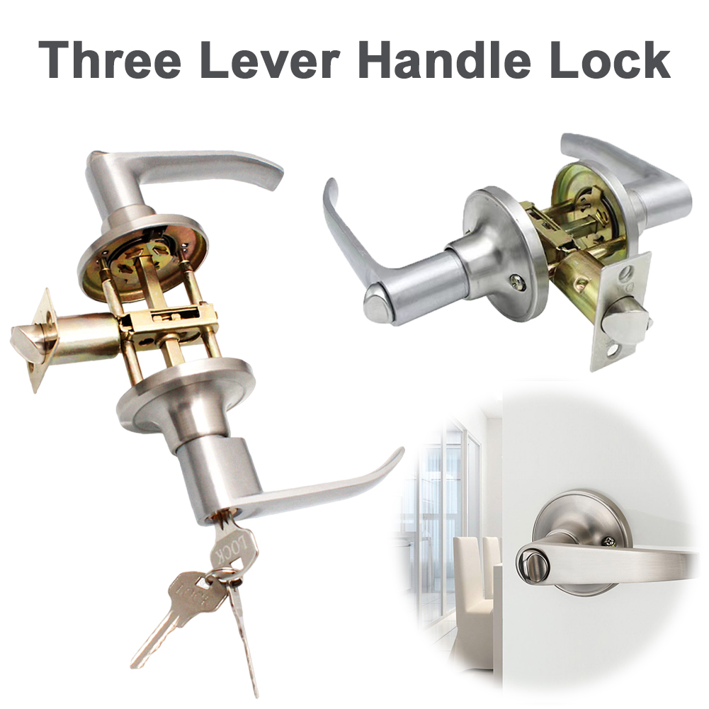 Locking Door Handle with 3 Key - огляд і ціна Door Knob Replacement